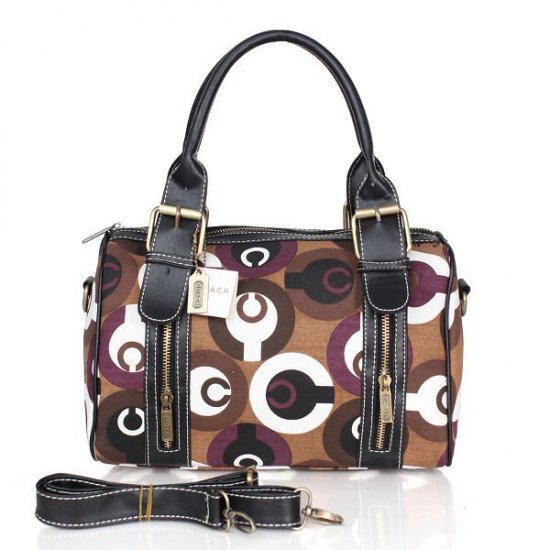 Coach Poppy In Signature Medium Coffee Luggage Bags CEA | Coach Outlet Canada